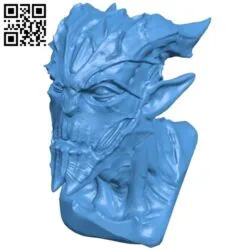 Gargoyle head B005400 file stl free download 3D Model for CNC and 3d printer