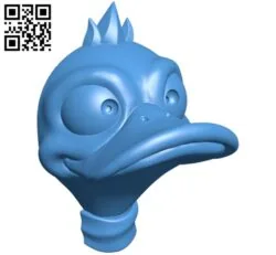 Head duck hanger B005337 file stl free download 3D Model for CNC and 3d printer