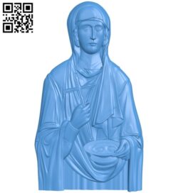 Icon of Praskeva Serbian – Sveta Petka A003844 wood carving file stl free 3d model download for CNC