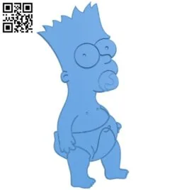 Little bart simpson B005283 file stl free download 3D Model for CNC and 3d printer