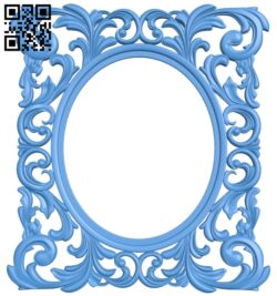 Pattern frames design A003854 wood carving file stl free 3d model download for CNC