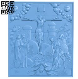 Picture Crucifixion A004167 download free stl files 3d model for CNC wood carving