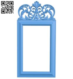 Picture frame or mirror A004005 wood carving file stl free 3d model download for CNC