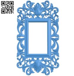 Picture frame or mirror A004081 download free stl files 3d model for CNC wood carving