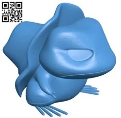 Pokemon travelling frog B005516 free download stl file 3D Model for CNC and 3d printer