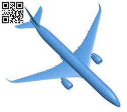 Aircraft – airbus a350 900 B005601 download free stl files 3d model for 3d printer and CNC carving