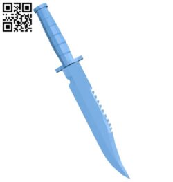 combat knife fallout B005738 download free stl files 3d model for 3d printer and CNC carving