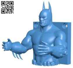 Batman Hanger B005798 download free stl files 3d model for 3d printer and CNC carving