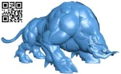 Beast ganon B005892 download free stl files 3d model for 3d printer and CNC carving