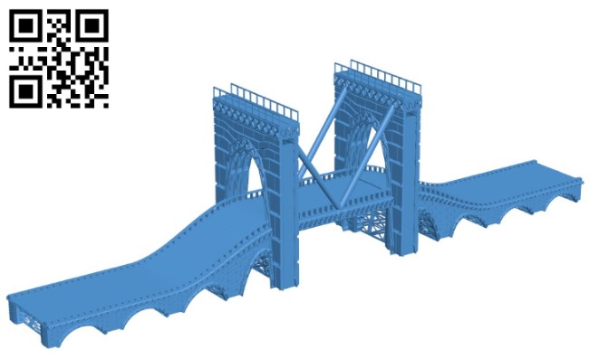 Bridge B006244 download free stl files 3d model for 3d printer and CNC  carving – Free download 3d model Files