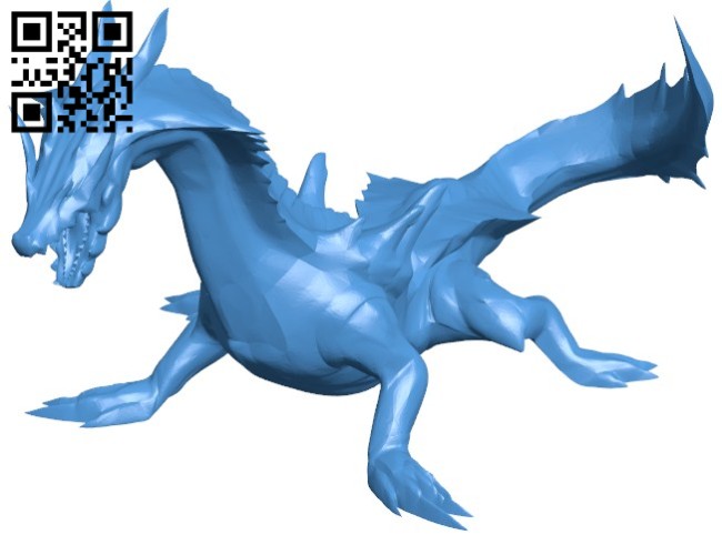 Lagiacrus B006251 download free stl files 3d model for 3d printer and CNC carving