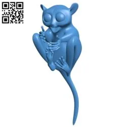 Tarsier finger B006235 download free stl files 3d model for 3d printer and CNC carving