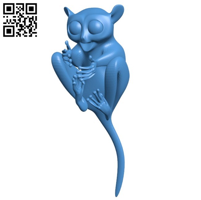 Tarsier finger B006235 download free stl files 3d model for 3d printer and CNC carving