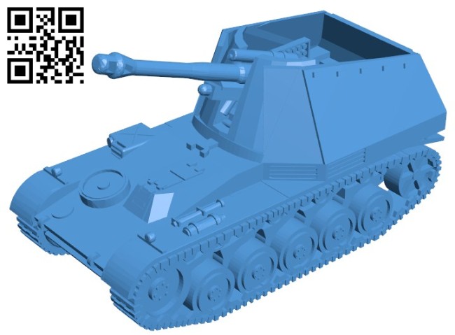 Wespe tank B006267 download free stl files 3d model for 3d printer and CNC carving