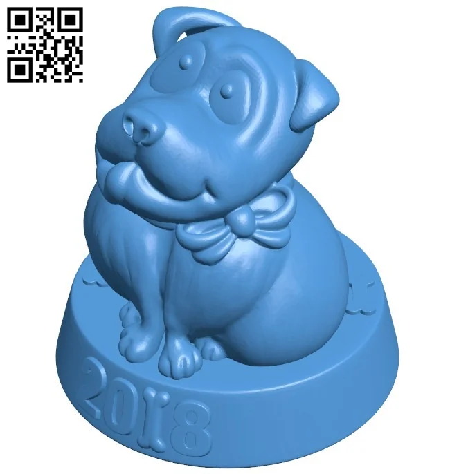 Dog B006445 file stl free download 3D Model for CNC and 3d printer