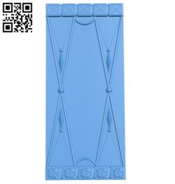 Door pattern design A004504 download free stl files 3d model for CNC wood carving