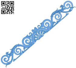 Pattern decor design long A004451 download free stl files 3d model for CNC wood carving