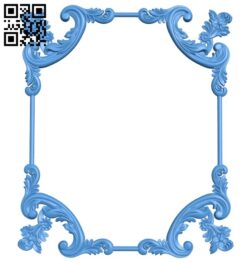 Picture frame or mirror A004417 download free stl files 3d model for CNC wood carving