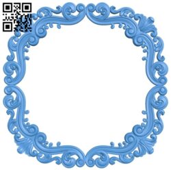 Round frame pattern A004565 download free stl files 3d model for CNC wood carving