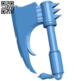 Axe war B006928 file stl free download 3D Model for CNC and 3d printer