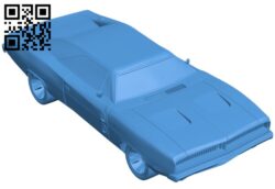 Charger 1969 car B006703 file stl free download 3D Model for CNC and 3d printer