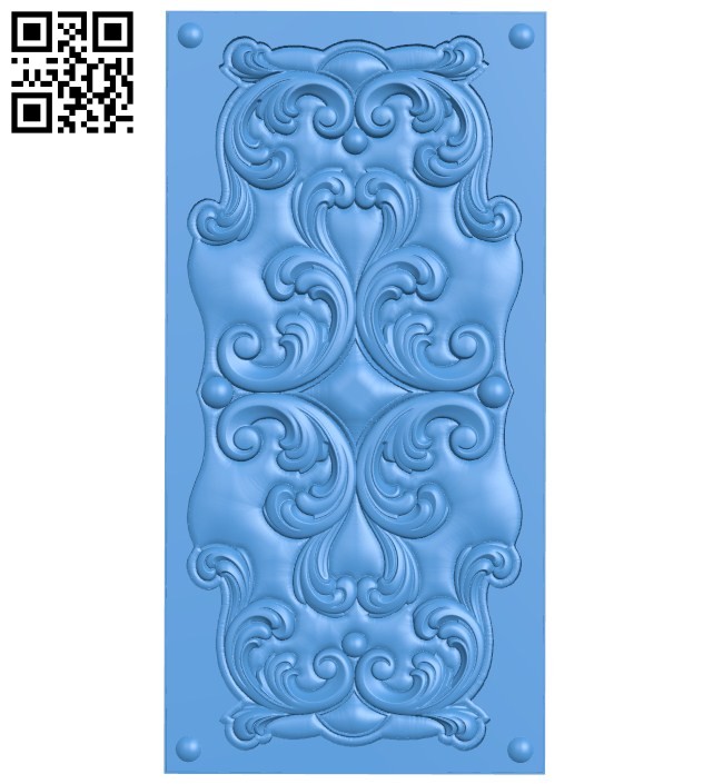 Door pattern design A004590 download free stl files 3d model for CNC wood carving