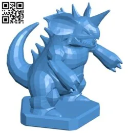 King Nidoking – pokemon B006760 file stl free download 3D Model for CNC and 3d printer