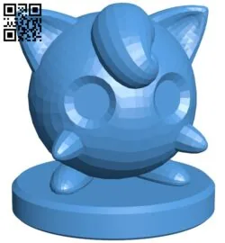 Pawn Jigglypuff – pokemon B006770 file stl free download 3D Model for CNC and 3d printer