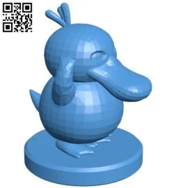 Pawn Psyduck – pokemon B006772 file stl free download 3D Model for CNC and 3d printer