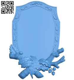 Picture square frame or mirrorA004750 download free stl files 3d model for CNC wood carving