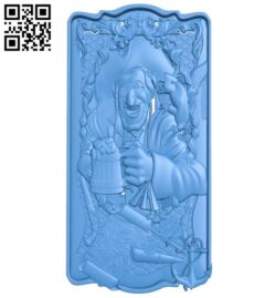 Pirate door A004629 download free stl files 3d model for CNC wood carving