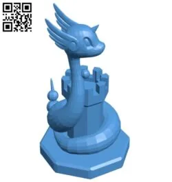 Rook Dragonair – pokemon B006779 file stl free download 3D Model for CNC and 3d printer