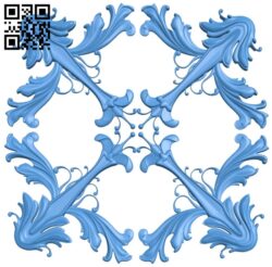 Square pattern dekor A004664 download free stl files 3d model for CNC wood carving