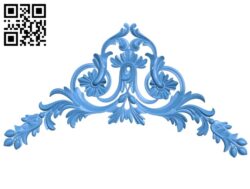 The decor pattern in the corner A004654 download free stl files 3d model for CNC wood carving