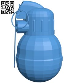 The grenade B007033 file stl free download 3D Model for CNC and 3d printer