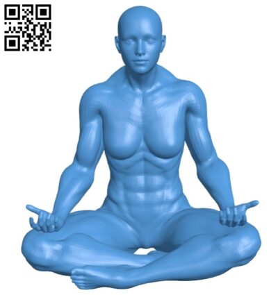 3D file Young Woman Doing Yoga Asana Standing Forward Bend Pose 3D Print  Model 👩・3D printer model to download・Cults