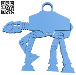 AT-AT keyring B007381 file stl free download 3D Model for CNC and 3d printer