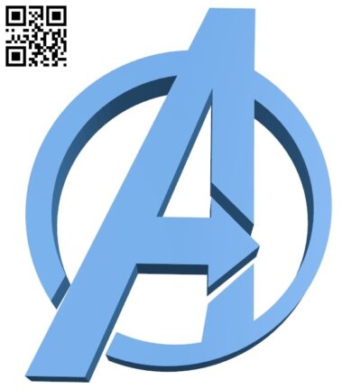 Avengers 3D Logo Keychain – Fictional Realities