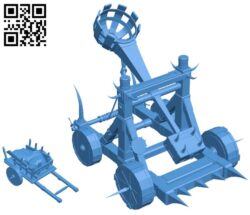 Fantasy catapult B007415 file stl free download 3D Model for CNC and 3d printer