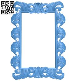 Picture frame or mirror A004817 download free stl files 3d model for CNC wood carving