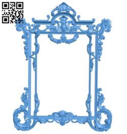 Picture frame or mirror A004907 download free stl files 3d model for CNC wood carving