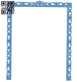 Picture frame or mirror A004979 download free stl files 3d model for CNC wood carving