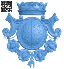 Armorial A005175 download free stl files 3d model for CNC wood carving