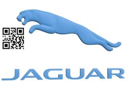 Jaguar logo B007799 file stl free download 3D Model for CNC and 3d printer