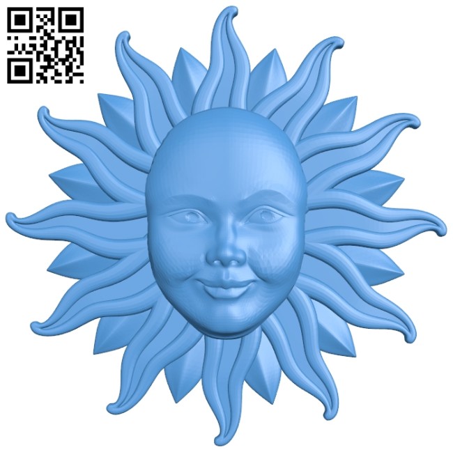 Pattern of the sun A005238 download free stl files 3d model for CNC wood carving