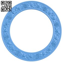 Round frame pattern A005218 download free stl files 3d model for CNC wood carving