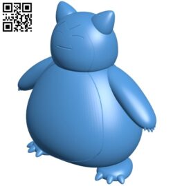 Standing snorlax B007695 file stl free download 3D Model for CNC and 3d printer