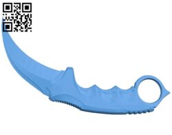 The knife karambit B007805 file stl free download 3D Model for CNC and 3d printer