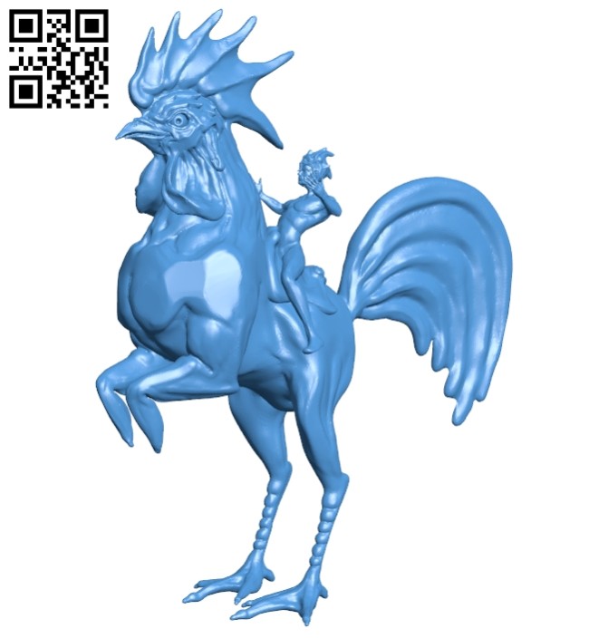 Gallo caballo jinete B008048 file stl free download 3D Model for CNC and 3d printer