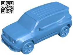 Jeep renegade – car B008041 file stl free download 3D Model for CNC and 3d printer